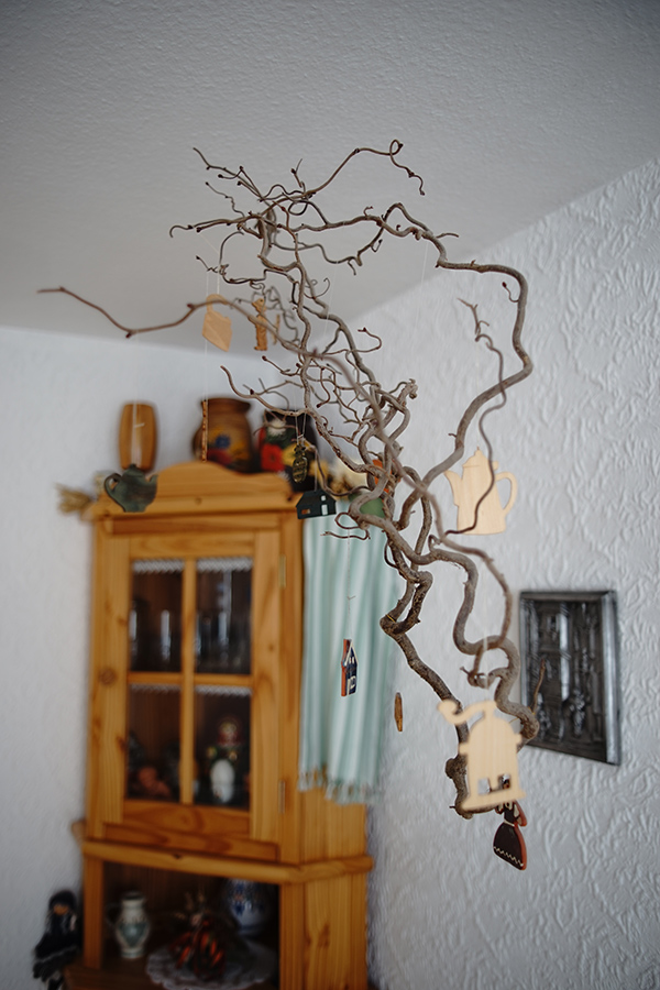 Deckenschmuck im Esszimmer