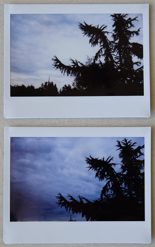 Das obere Foto wurde mit der "normalen" Einstellung fotografiert, das untere mit der Einstellung "low".